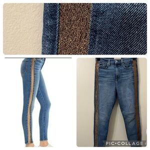 7 For All Mankind Luxe Vintage Women's 28 High Waist Skinny Ankle Blue Jeans
